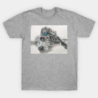 Sleeping scruffy Lurcher T-Shirt